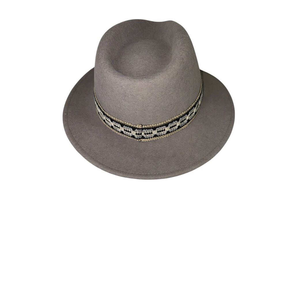 brixton fiona ii traveler women's wool felt fedora Gray Size Small - Picture 3 of 7